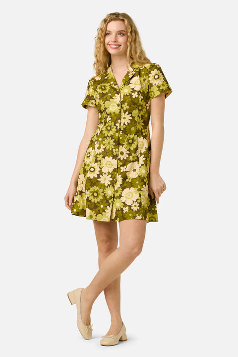 Twiggy Floral Shirt Dress