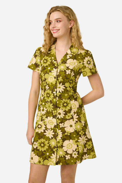 Twiggy Floral Shirt Dress