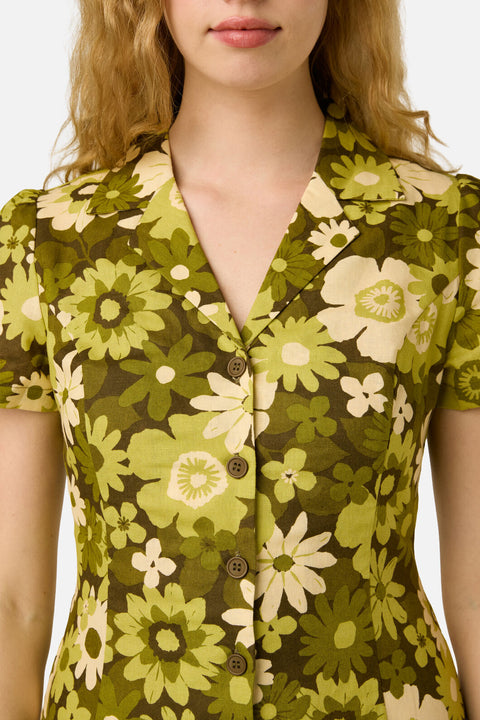 Twiggy Floral Shirt Dress