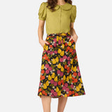 Fancy Fruit Midi Skirt