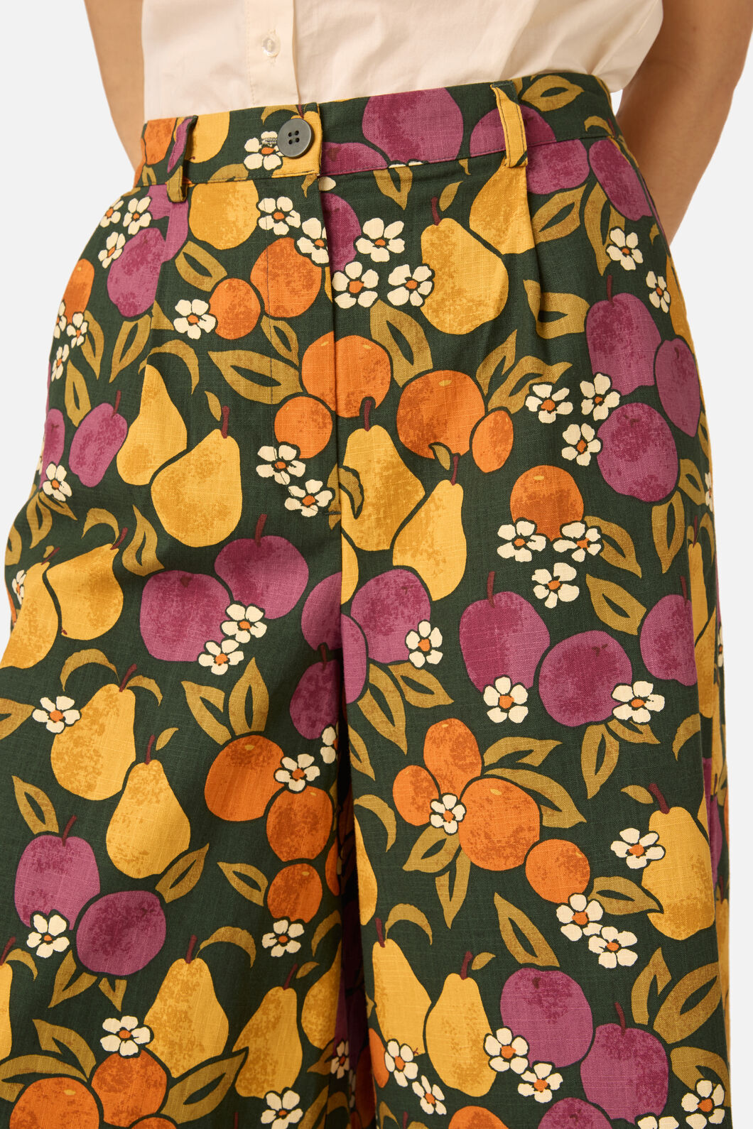 Fancy Fruit Culotte Pants