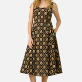 Luxe Fleur Geo Midi Dress