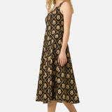 Luxe Fleur Geo Midi Dress