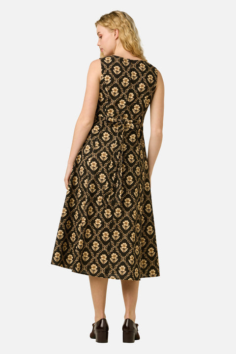 Luxe Fleur Geo Midi Dress