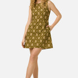 Luxe Fleur Geo Mini Dress