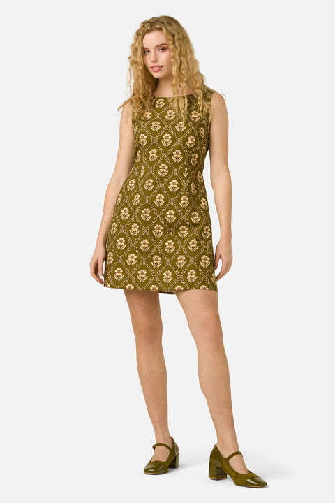 Luxe Fleur Geo Mini Dress