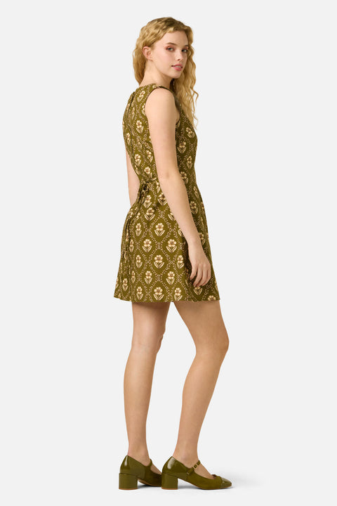 Luxe Fleur Geo Mini Dress