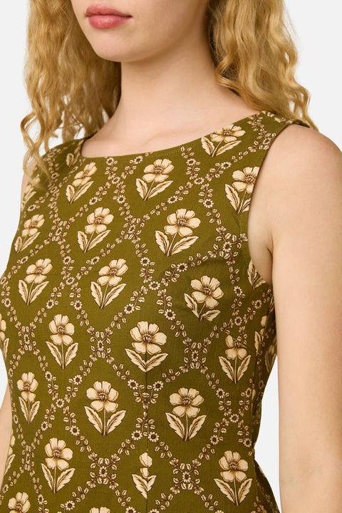 Luxe Fleur Geo Mini Dress