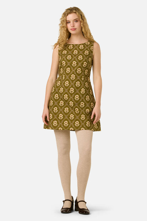 Luxe Fleur Geo Mini Dress