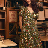 Ditsy Ladybug A-Line Dress