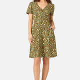 Ditsy Ladybug A-Line Dress