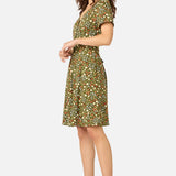 Ditsy Ladybug A-Line Dress