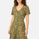 Ditsy Ladybug A-Line Dress