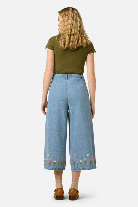 Kangaroo Embroidered Culotte