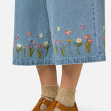 Kangaroo Embroidered Culotte