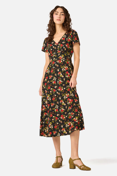 Posy Floral Midi Dress
