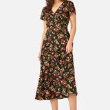 Posy Floral Midi Dress