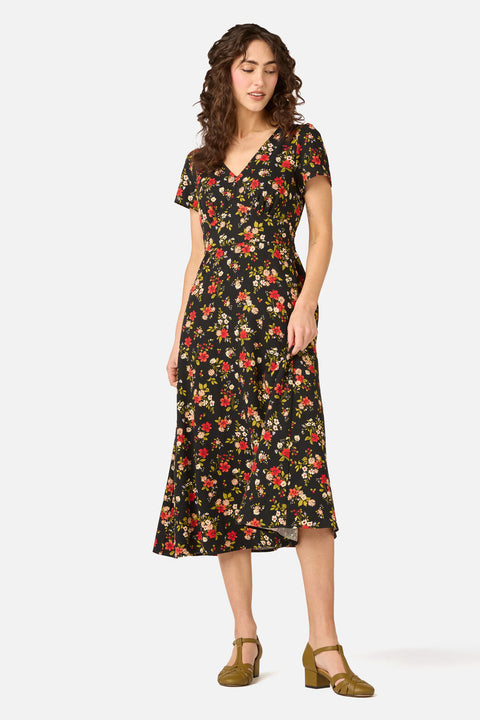 Posy Floral Midi Dress