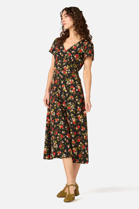 Posy Floral Midi Dress