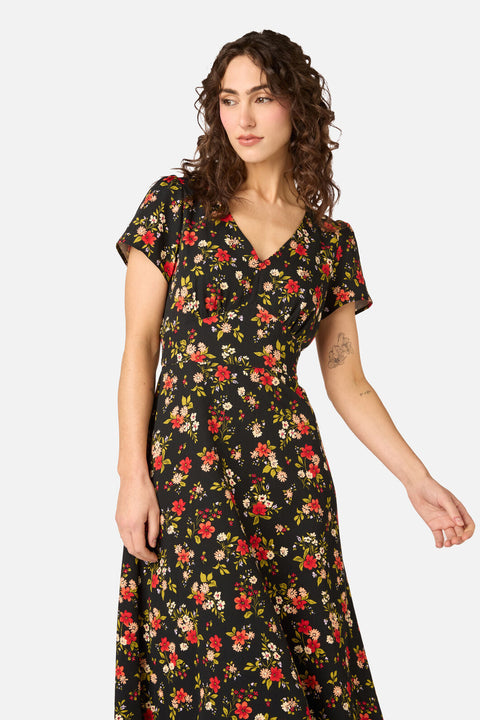 Posy Floral Midi Dress