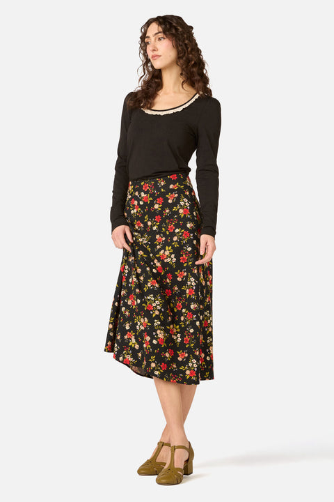 Posy Floral Midi Skirt