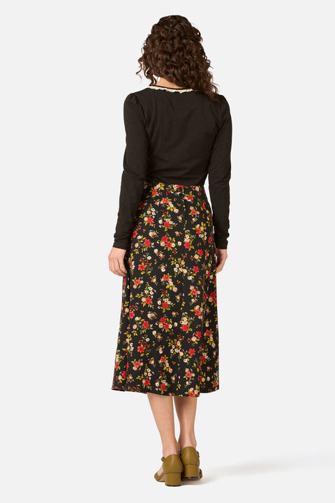 Posy Floral Midi Skirt