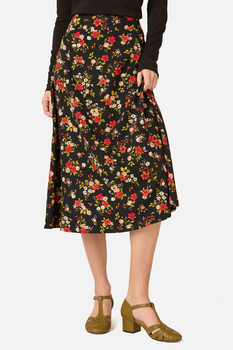Posy Floral Midi Skirt