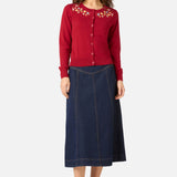 Ladybug Embroidered Cardigan