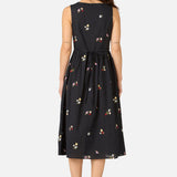 Ladybug Embroidered Midi Dress