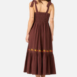 90'S Posy Embroidered Dress