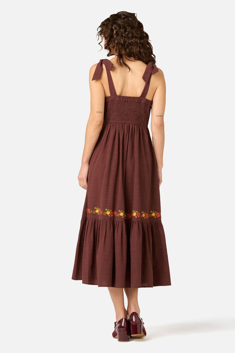 90'S Posy Embroidered Dress