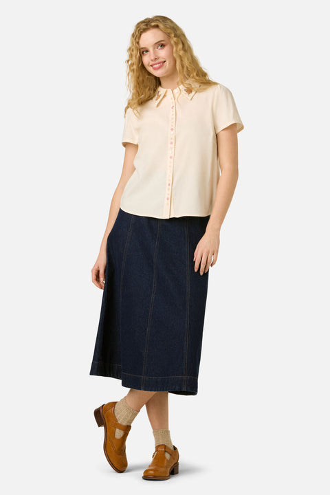 Cats Embroidered Blouse