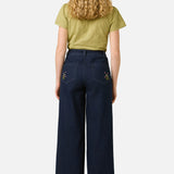 Cute Cats Embroidered Denim Jean