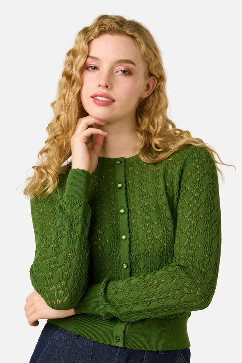 Clara Pointelle Cardigan