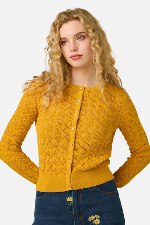 Clara Pointelle Cardigan