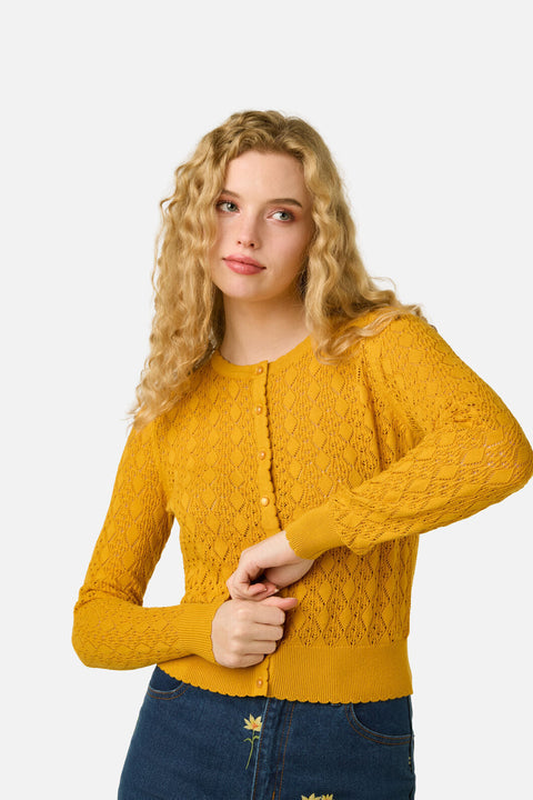 Clara Pointelle Cardigan