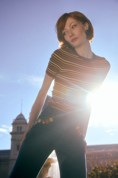 Patsy Stripe Knit Top