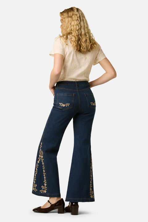 Luxe Fleur Embroidered Jean