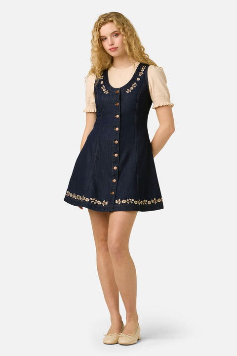 Luxe Fleur Embroidered Pinny