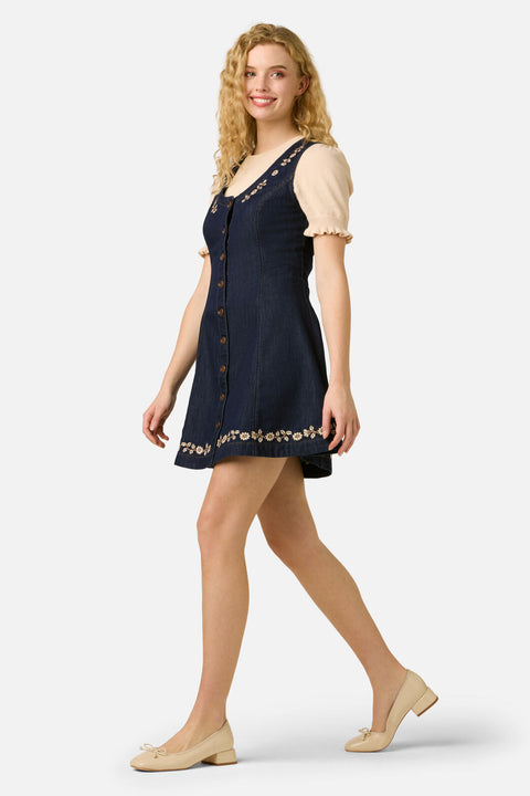 Luxe Fleur Embroidered Pinny