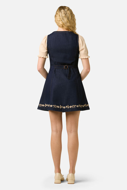 Luxe Fleur Embroidered Pinny