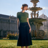 Olinda Denim Midi Skirt