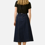 Olinda Denim Midi Skirt