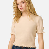 Zoe Ruffle Knit Top