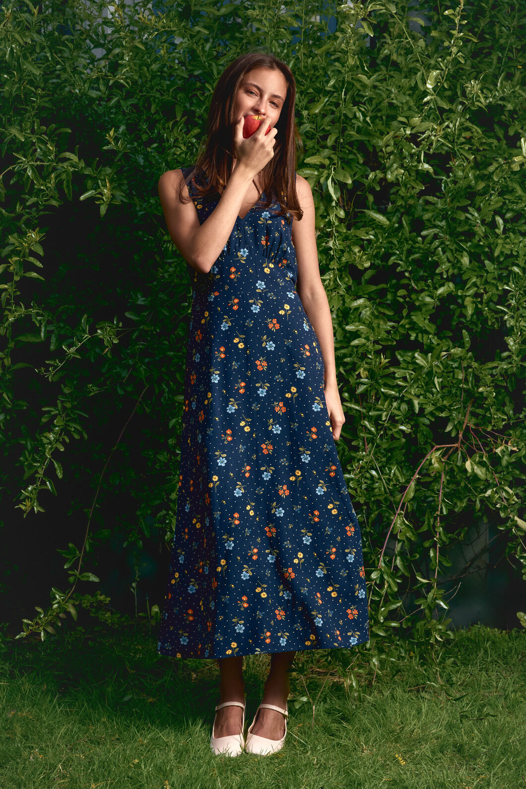 Chloe Ditsy 90S Midi Dress