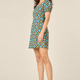 Mimi Retro Puff Sleeve Dress