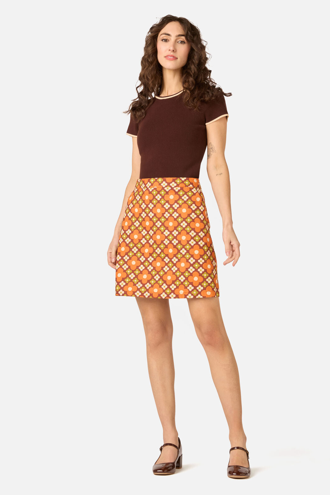 Mimi Retro Mini Skirt