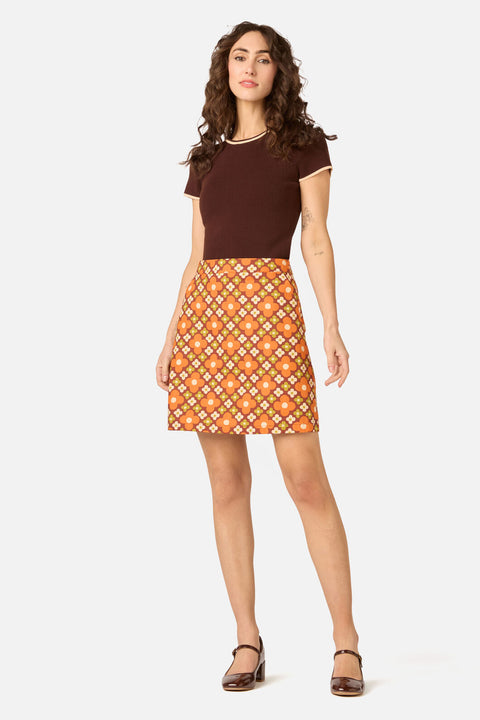 Mimi Retro Mini Skirt