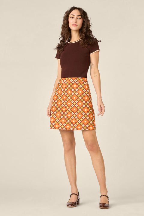 Mimi Retro Mini Skirt