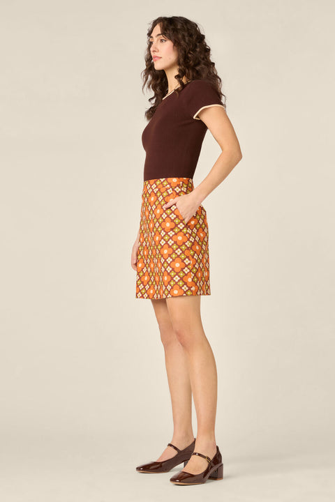 Mimi Retro Mini Skirt
